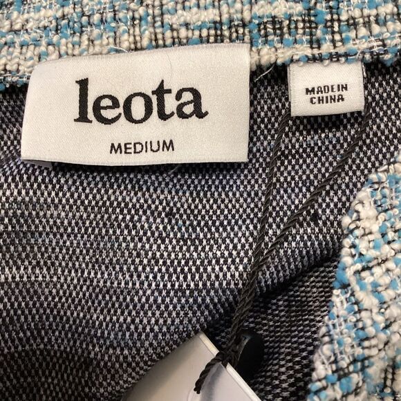 NWT LEOTA Ariana Sleeveless Tweed Dress In blue size Medium - Picture 9 of 12